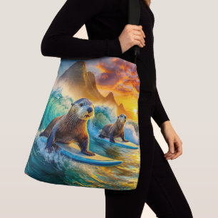 Sac Ajustable Deux Otters Surfing Design par Rich AMeN Gill