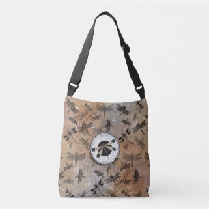 Sac Ajustable Dragonfly Distress Entomology Monogramme