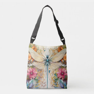 Sac Ajustable Dragonfly Et Fleurs sauvages