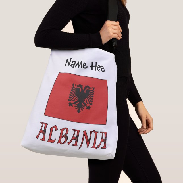 Sac Ajustable Drapeau albanais personnalisé (De près)