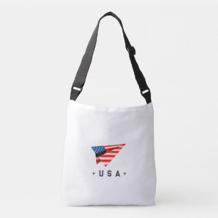Sac Ajustable Drapeau avion en papier USA
