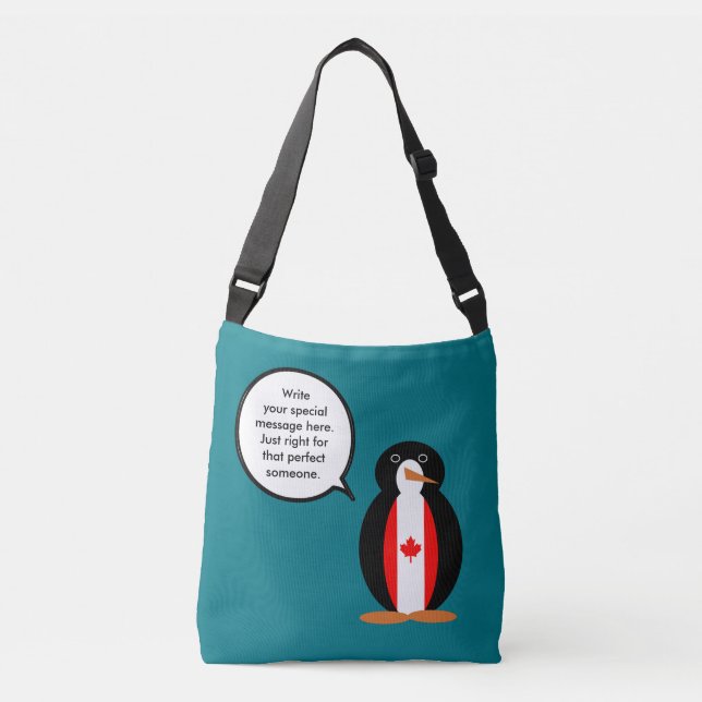Sac Ajustable Drapeau canadien parlant M. Penguin (Devant)