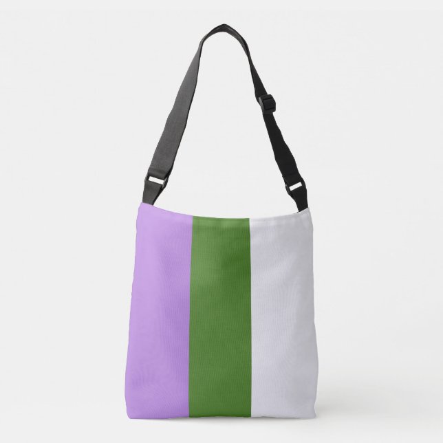 Sac Ajustable Drapeau de fierté de Genderqueer (Devant)