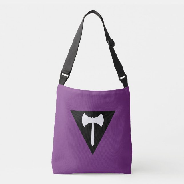 Sac Ajustable Drapeau de fierté du Labrys lesbien (Devant)