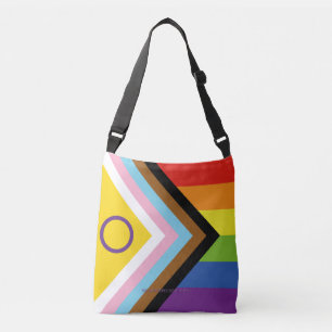 Sac Ajustable Drapeau de fierté intersexe de SlipperyJoe's fond 