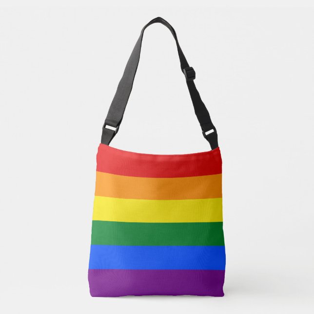 Sac Ajustable Drapeau LGBT d'arc-en-ciel de gay pride (Devant)