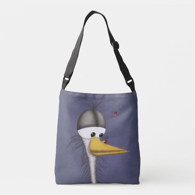 Sac Ajustable Drôle Cartoon Egret (Dos)