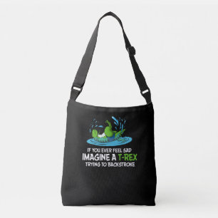 Sac Ajustable Drôle T-Rex Dinosaur Hates Baignade contre-attaque