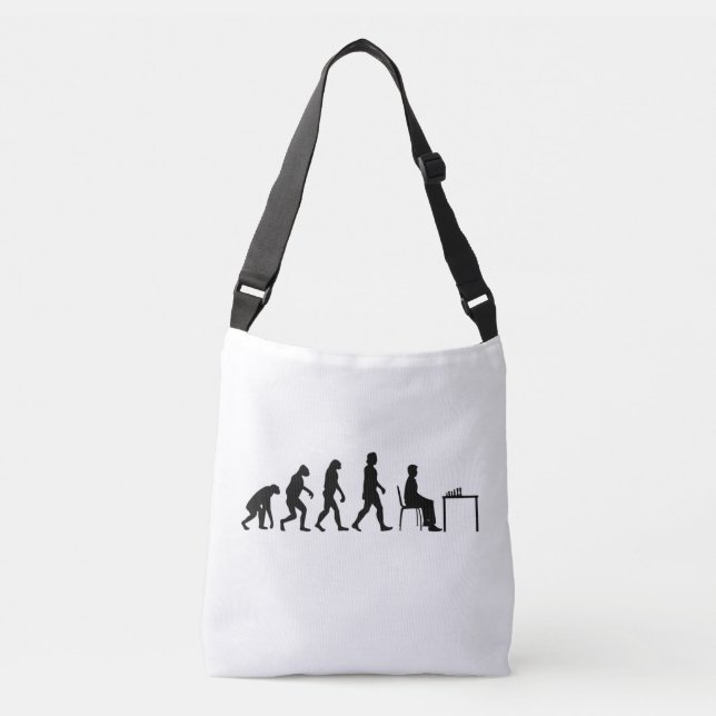 Sac Ajustable Échecs - Évolution du joueur d'échecs (Devant)