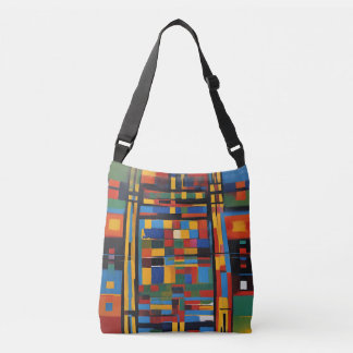 Sac Ajustable Echos of Africa : Abstrait Essence Crossbody Bag