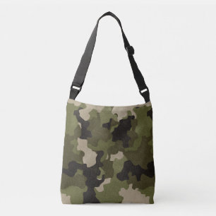 Sac Ajustable Effet Grunge réaliste Camo Vintage vert
