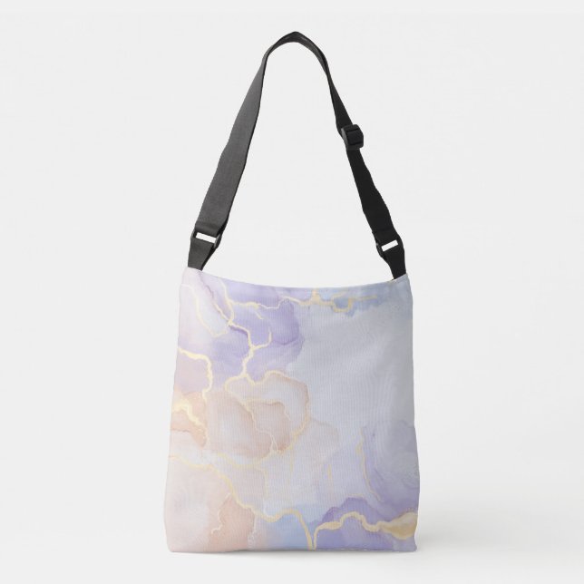 Sac Ajustable Élégance opulente en marbre (Devant)