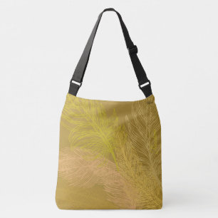 Sac Ajustable Élégant Arrière - plan de feuille d'or