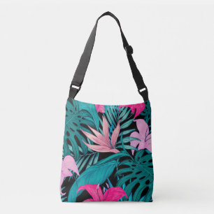 Sac Ajustable Elégant Hibiscus Tropical Fleurs et Feuilles  