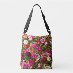 Sac Ajustable Élégant jardin fleuri Vintage de Rose fleuri