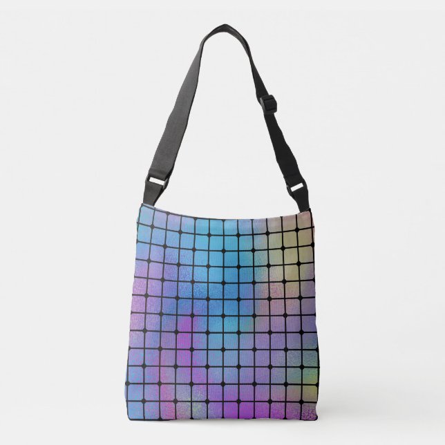 Sac Ajustable Elegant Modern Colorful Squares Tiles | (Devant)