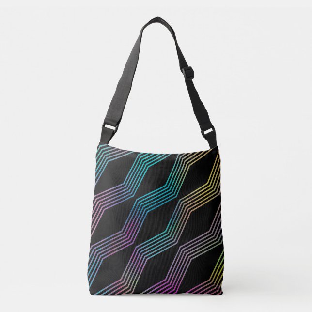 Sac Ajustable Élégant Moderne Abstrait Colorful Waves géométriqu (Devant)