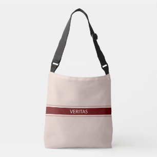 Sac Ajustable Élégant motif méditerranéen en bordeaux