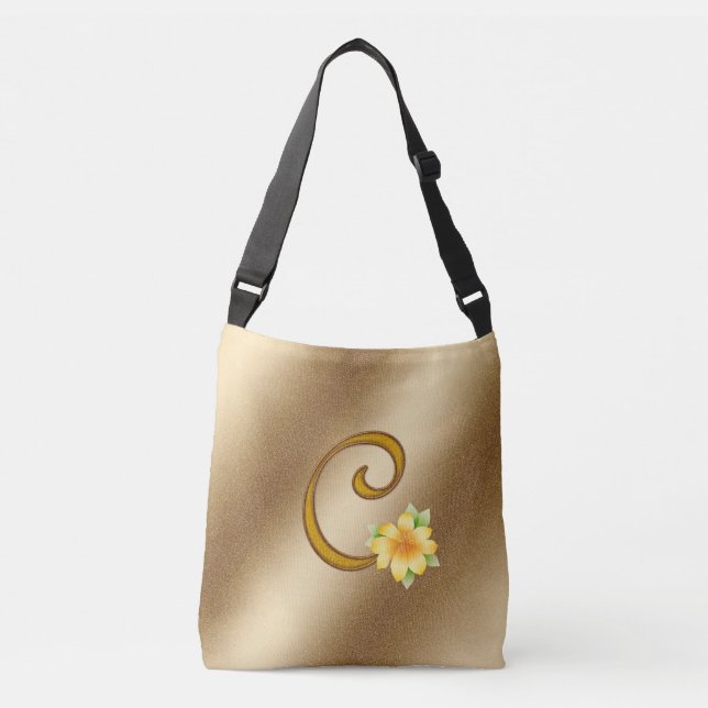 Sac Ajustable Élégant or floral C (Devant)