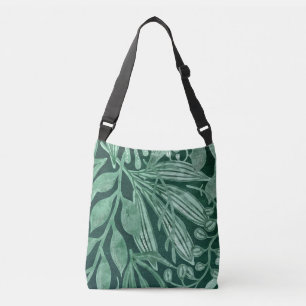 Sac Ajustable Elégante aquarelle Botanique Vert Feuille