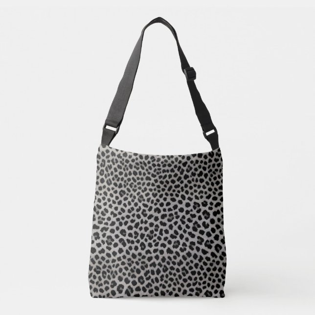 Sac Ajustable Elégante collection tendance Leopard blanc de luxe (Devant)