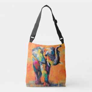 Sac Ajustable Eléphant arc-en-ciel Abstrait