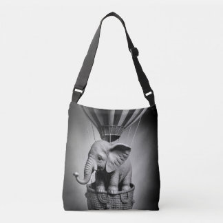 Sac Ajustable Elephant bébé dans un ballon à air chaud