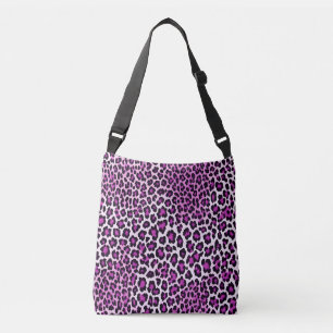 Sac Ajustable Empreinte de léopard rose pourpre