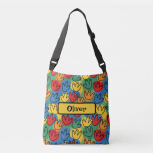 Sac Ajustable Empreintes de dinosaures colorées