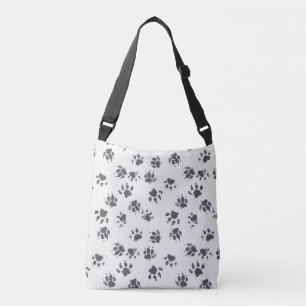Sac Ajustable Empreintes Paw : Chien Monochrome Sans Seamless.