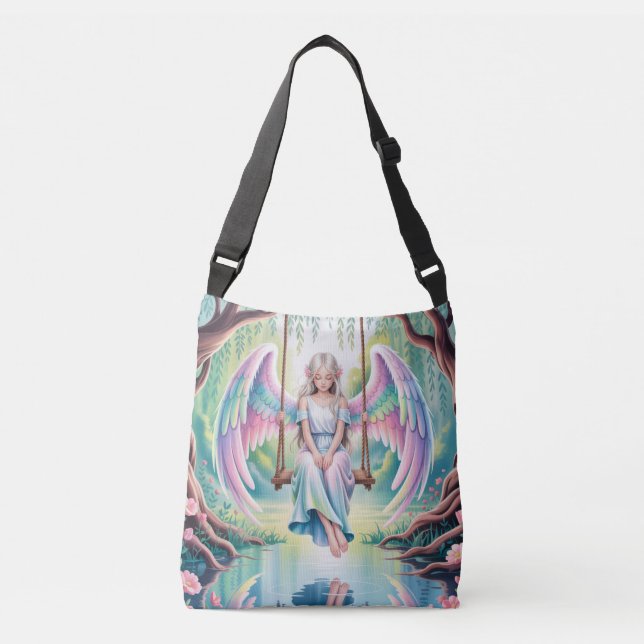 Sac Ajustable Enchanter une fille ange sur une aile (Devant)