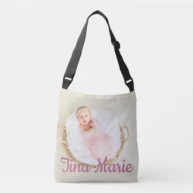 Sac Ajustable Enfants Nom de bébé personnalisé Lapin Lapin Rabbi (Devant)