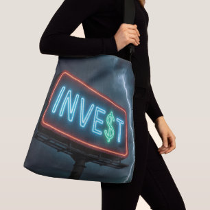 Sac Ajustable Enseigne Neon Investir avec Éclair