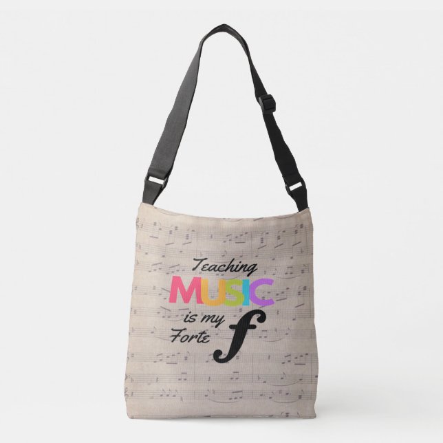 Sac Ajustable Enseigner La Musique Est Mon Humour Enseignant La  (Devant)