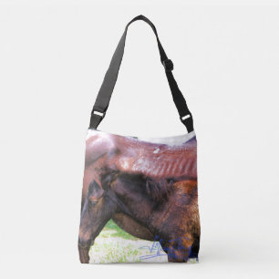 Sac Ajustable Épaule croisée fourre-tout de chevaux sauvages