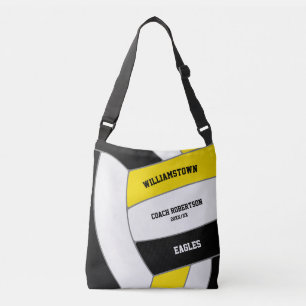 Sac Ajustable équipe d'or noir couleurs volleyball entraîneur