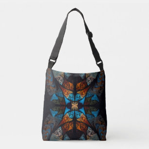 Sac Ajustable Étoile matelassée abstraite en bleu