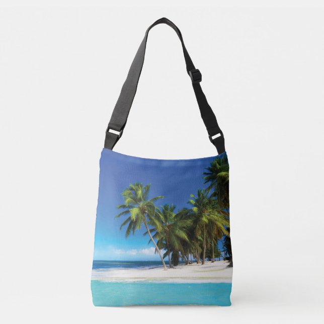Sac Ajustable Exotic beach throw pillow (Devant)