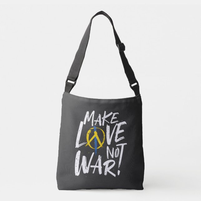 Sac Ajustable Faire l'amour et non le soutien à la guerre en Ukr (Devant)