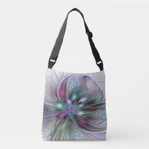 Sac Ajustable Fantaisie Abstraite Moderne Fleur Fractale Colorée