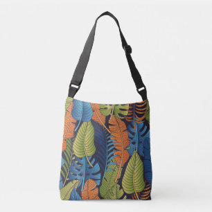 Sac Ajustable Feuilles tropicaux, motif sans couture fleurie.