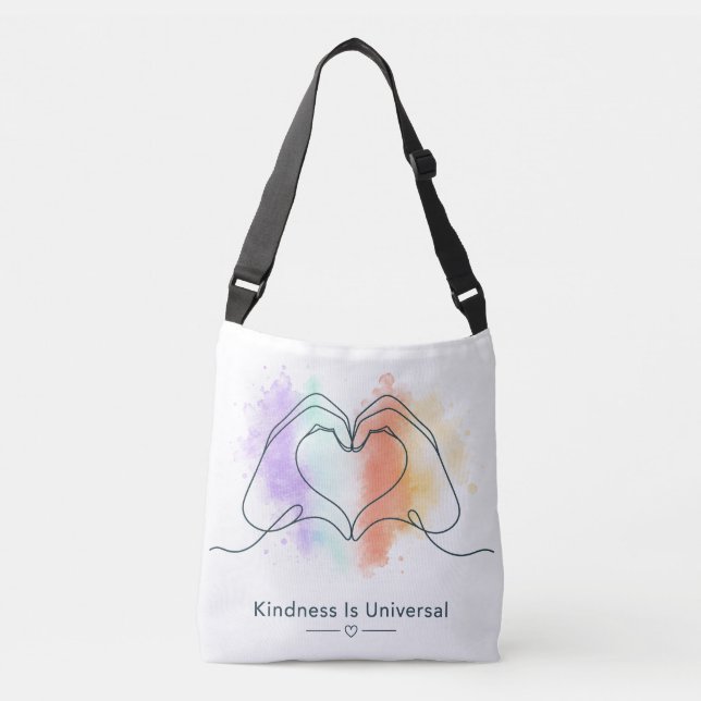 Sac Ajustable Fierté Universelle de la Bienveillance Dessin de C (Devant)