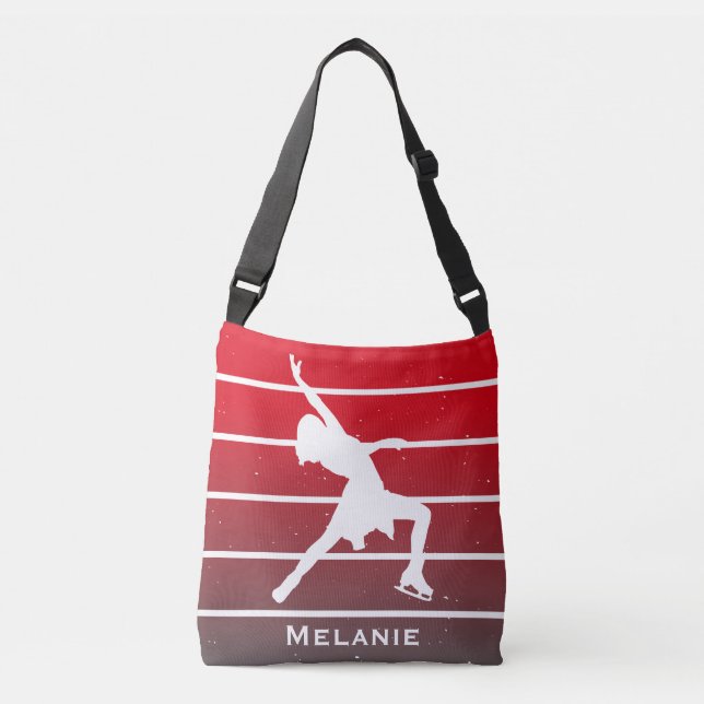 Sac Ajustable Figure Patinage "Ice princess" nom personnalisé (Devant)