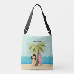 Sac Ajustable Fille de surfer hawaïenne