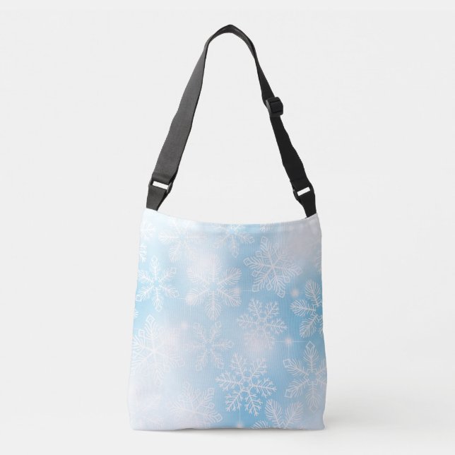 Sac Ajustable Flammes de neige et lumières bleues (Devant)