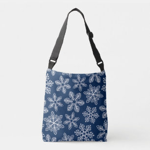 Sac Ajustable Flammes de neige sur bleu foncé