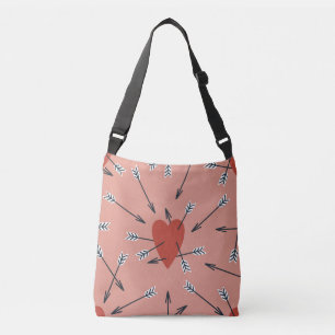 Sac Ajustable Flèches de coeur faites main.