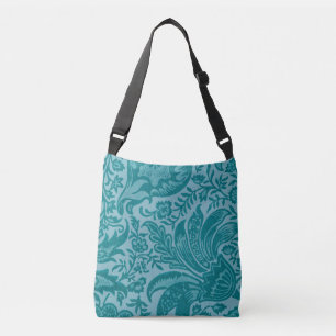 Sac Ajustable Fleur botanique verte sarcelle vintage