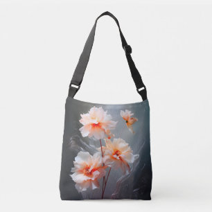 Sac Ajustable Fleur de Fard Élégante et Abstraite dans un Flux B