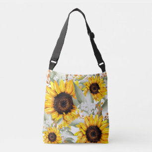 Sac Ajustable Fleur de tournesol Jaune Floral Rustique Automne F